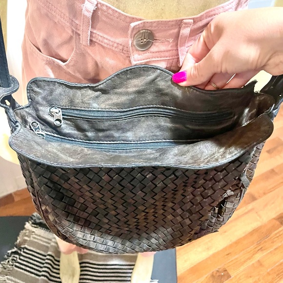 Woven Leather Crossbody Bag - Picture 14 of 15